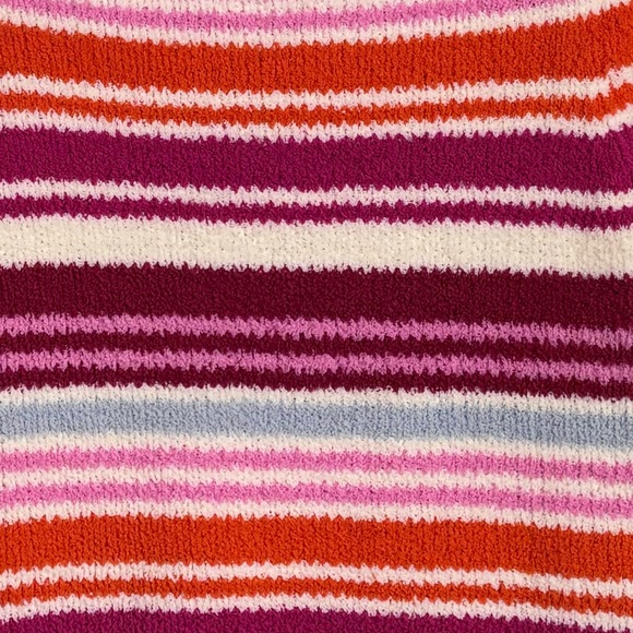Gap Multi-Colored Pink, Purple, Blue, Orange & White Stripe Fuzzy Sweater in XXL - Picture 11 of 12